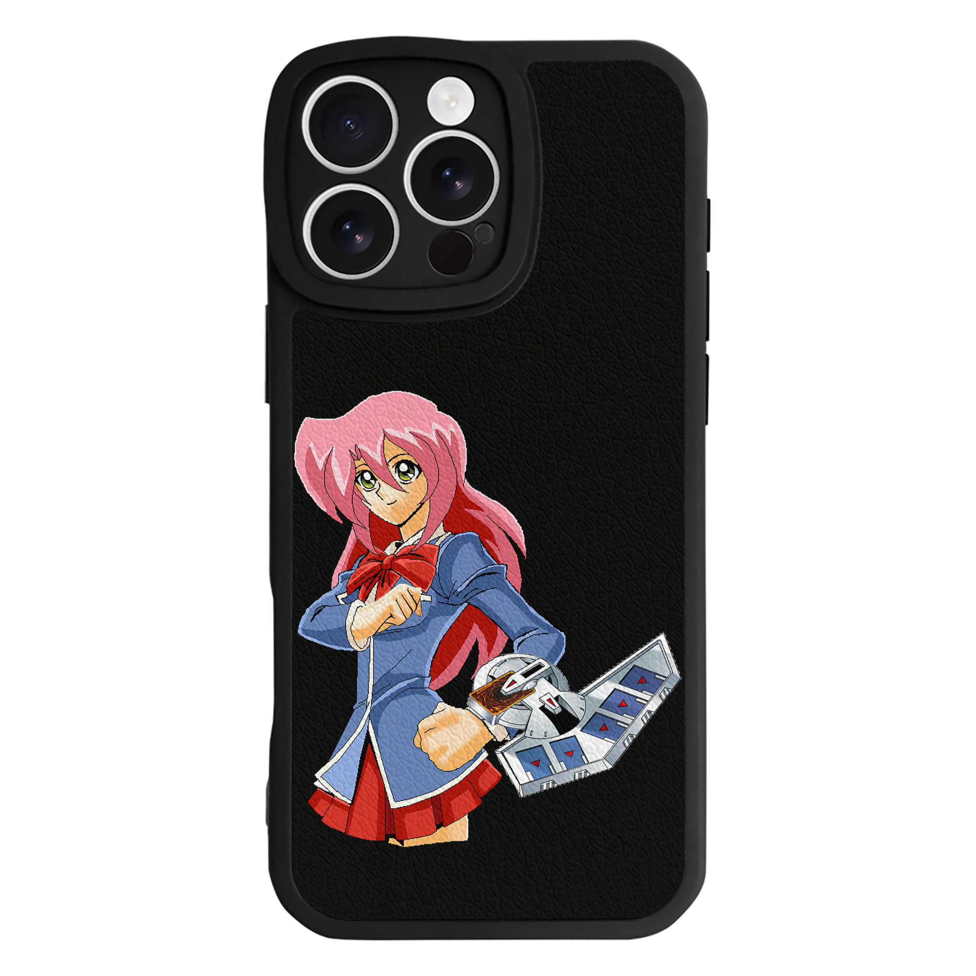 （画像用） 遊☆戯☆王 Yu-Gi-Oh! 【iPhone 16シリーズ対応】シリコンスマホケース（レザー調） 材質：シリコン